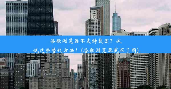 谷歌浏览器不支持截图？试试这些替代方法！(谷歌浏览器截不了图)