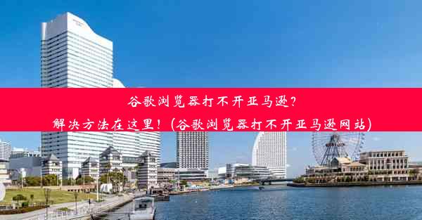 谷歌浏览器打不开亚马逊？解决方法在这里！(谷歌浏览器打不开亚马逊网站)