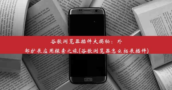 谷歌浏览器插件大揭秘：外部扩展应用探索之旅(谷歌浏览器怎么拓展插件)